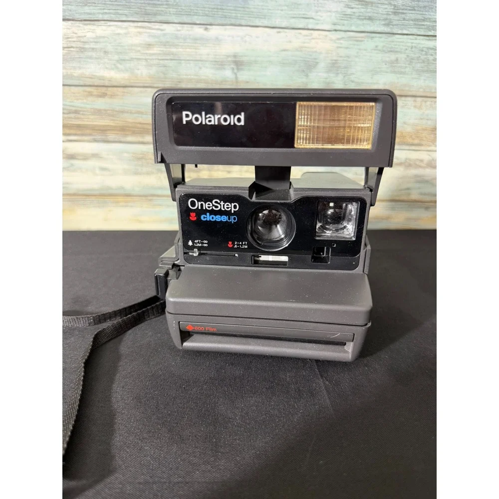 Polaroid OneStep CloseUp Instant Camera OS Gray Excellent 600‎ Film 90s Vintage